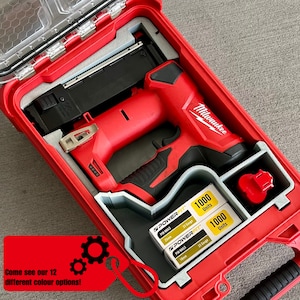 Jonah Pope M12 23 Gauge Pin Nailer Insert-Milwaukee Packout Compact Organizer, Service Van Organizer, Efficient Tool Storage, Custom Packout