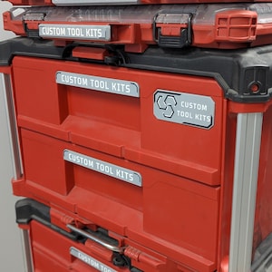 Milwaukee Packout 2&3 Drawer Custom Badge, Drawer Packout Label, Custom Packout Mods, Packout Accessories, Packout Drawers Mod