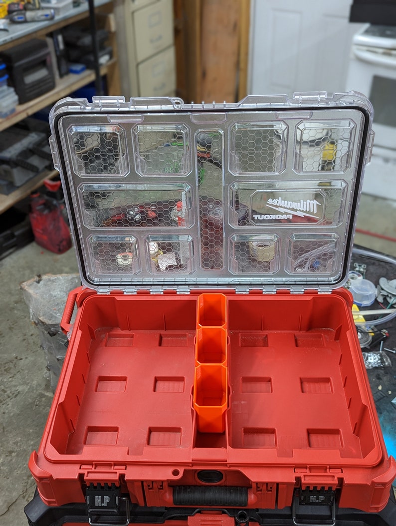 Milwaukee packout organizer middle bins x3 packout bins etsy