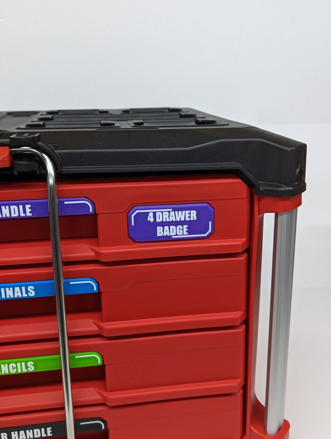 Milwaukee Packout 4 Drawer Custom Badge, Packout Label, Custom Packout Mods, Packout Accessories