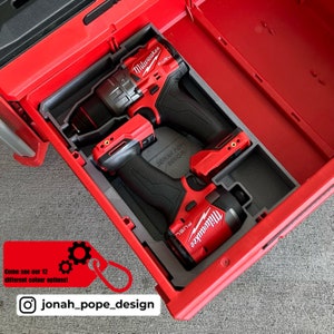 Milwaukee Packout Drawer Insert: Gen 4 Drill & Impact Storage