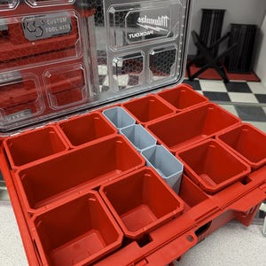 Milwaukee Packout Organizer Middle Bins x3, Packout Bins, Packout Mods, Custom Packout for (48-22-8430)