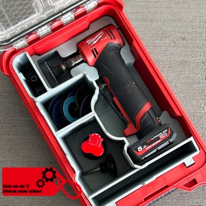 Jonah Pope M12 Die Grinder Insert: Milwaukee Packout Compact Organizer