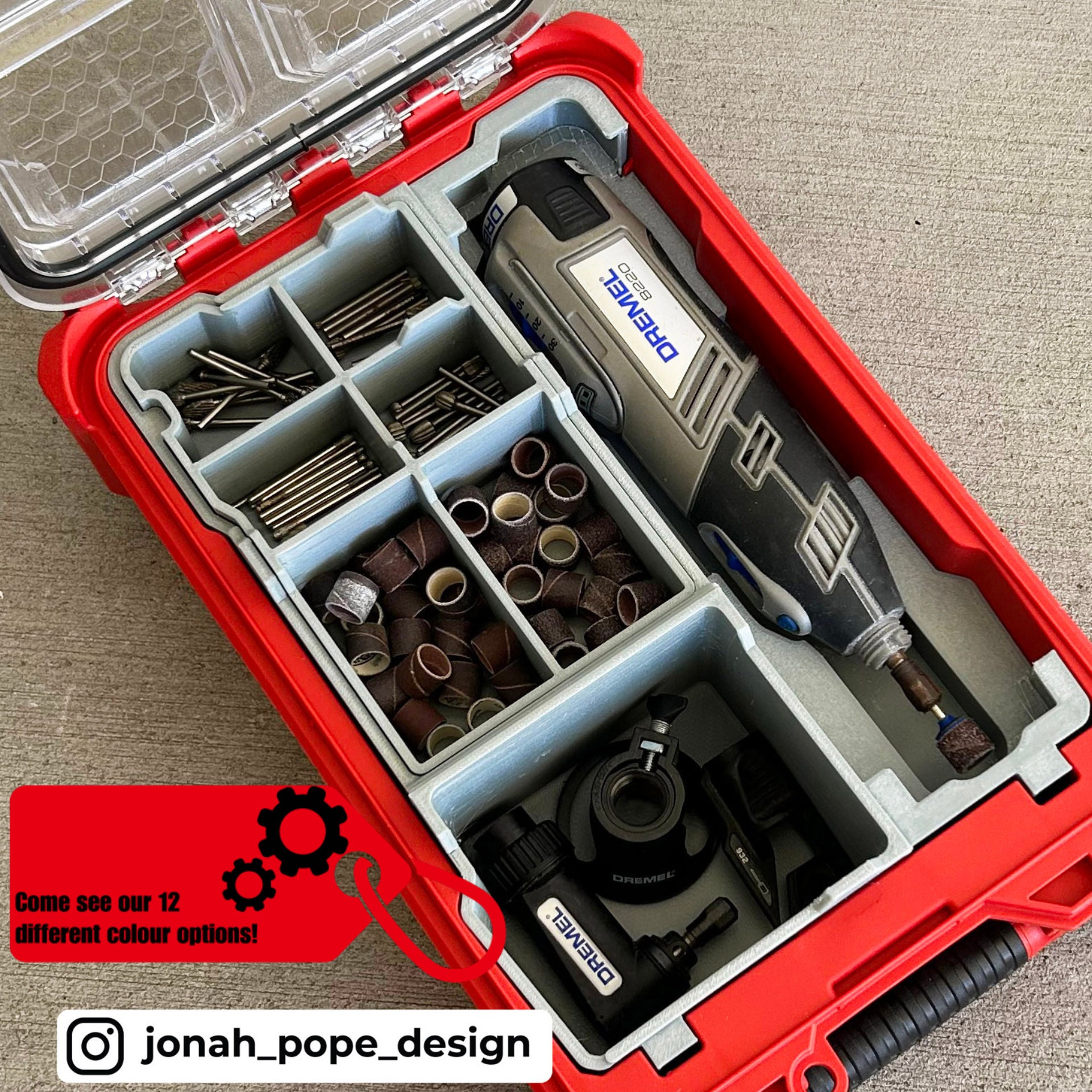 Jonah Pope Dremel 8220 Insert-milwaukee Packout Compact Organizer