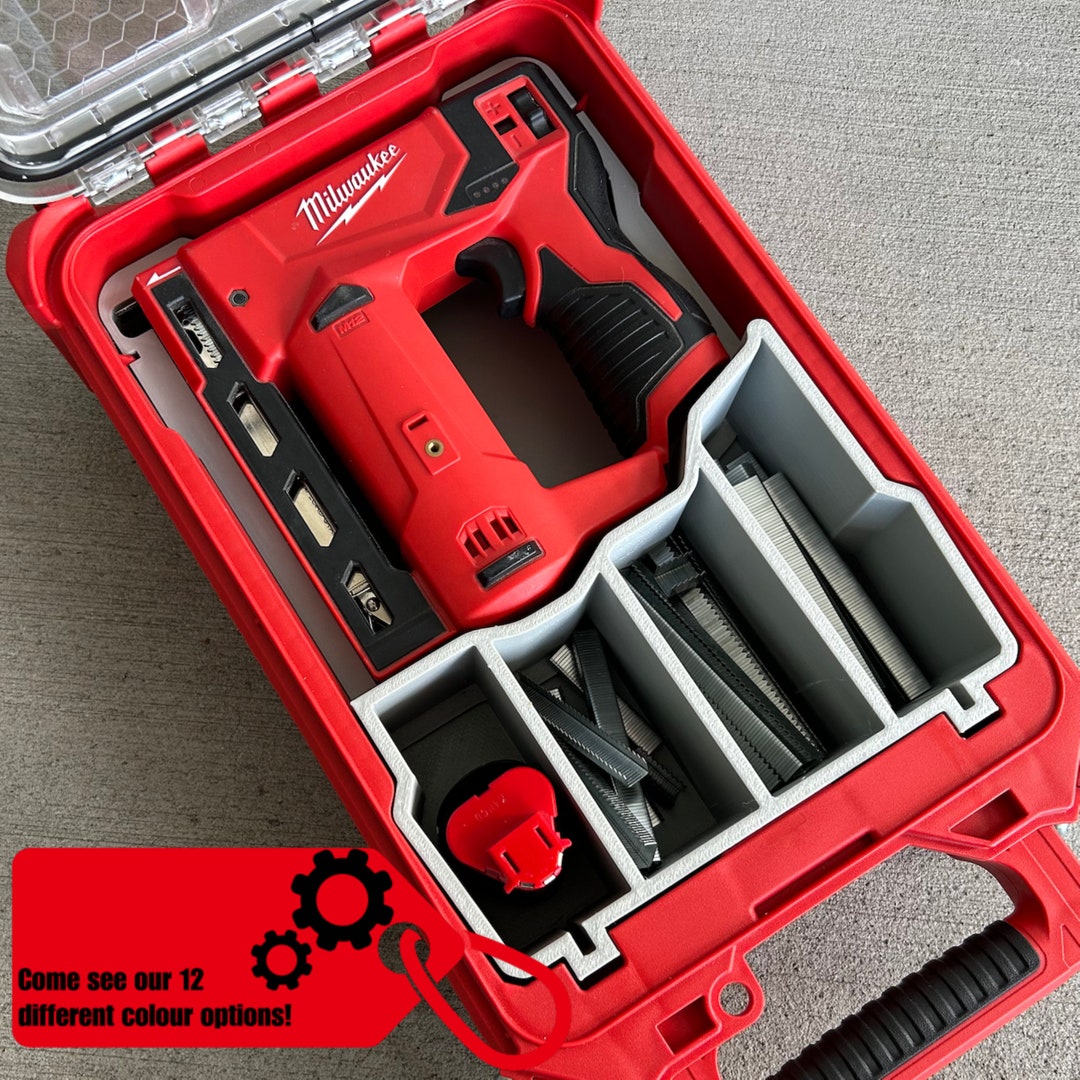 Jonah Pope M12 3/8 Stapler Gun Insert for Milwaukee Packout, Service ...