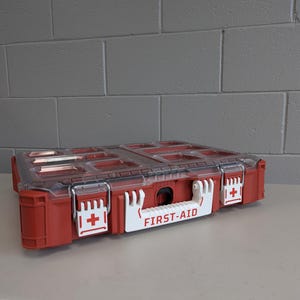 Customizable Milwaukee Packout First Aid Handle Kit, Custom Packout, Packout Mods, Packout Latches, Safety Labels