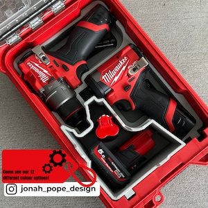 M12 Drill Impact Insert for Milwaukee Packout by Jonah Pope Design Custom Packout Insert Tool Organization 48 22 8435 Etsy