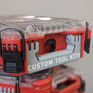 Customizable Milwaukee Packout Handle for Compact Organizer – Custom 3D Printed – Durable – Textured Grip – Fits 48-22-8435 – Personalizable