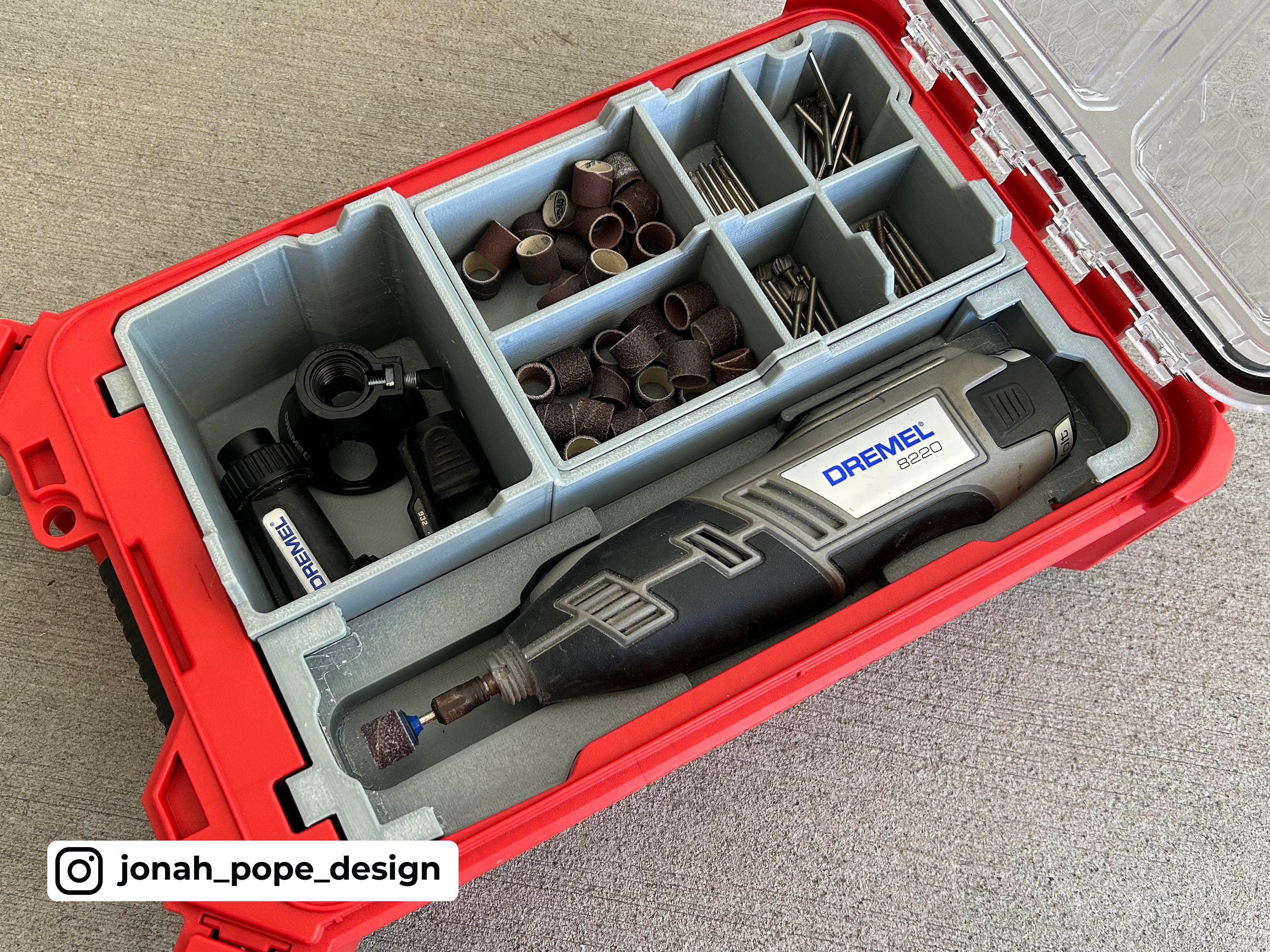 Jonah Pope Dremel 8220 Insert-milwaukee Packout Compact Organizer