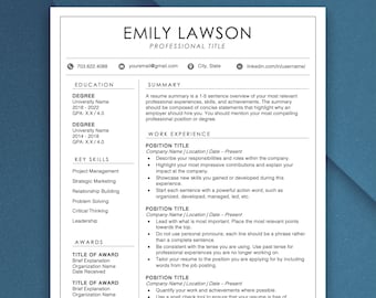 Può includere: Un modello di curriculum vitae con un design moderno. Il modello include sezioni per l'istruzione, l'esperienza lavorativa, le competenze chiave, i premi e un riepilogo. Il modello è progettato per aiutare i candidati a creare un curriculum vitae professionale ed efficace.
