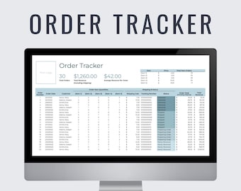 Bestellung Tracker | Kleinunternehmen Buchführung | Umsatz Tracker | Umsatz Tracker | Google Sheets Vorlage | Business-Kalkulationstabelle