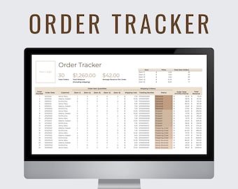 Order Tracker | Small Business Bookkeeping | Sales Tracker | Revenue Tracker | Google Sheets Template | Business Spreadsheet