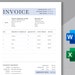 Invoice Template | Modern and Professional Invoice | Microsoft WORD and ...