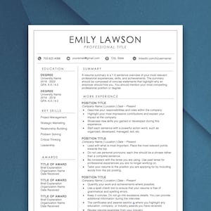 May include: A resume template with a modern design. The template includes sections for education, work experience, key skills, awards, and a summary. The template is designed to help job seekers create a professional and effective CV.