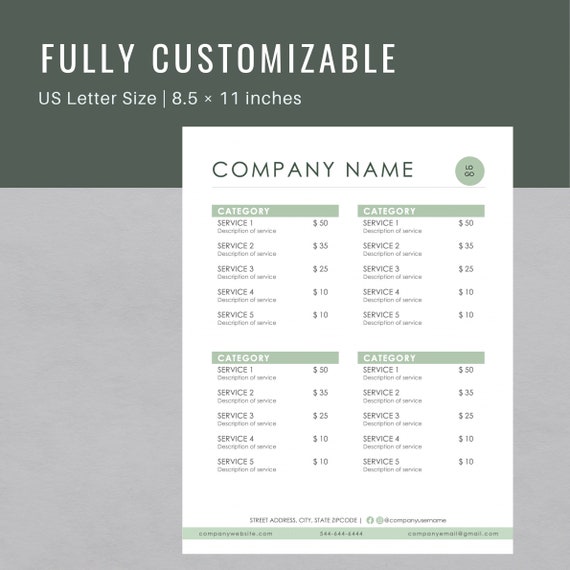 Price List Template Microsoft Word Price List Templates