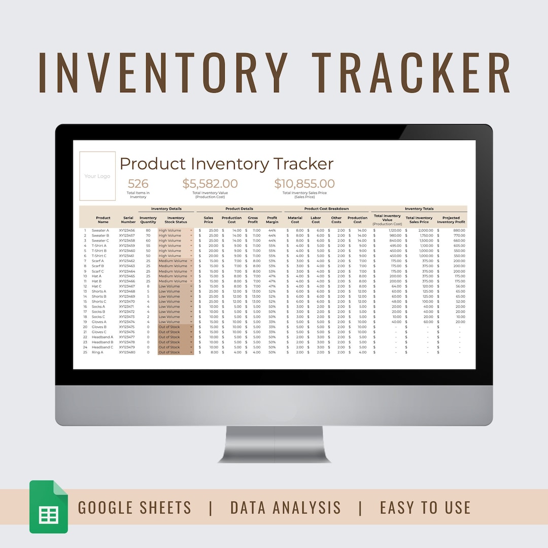 Inventory Tracker | Small Business Bookkeeping | Product Management ...