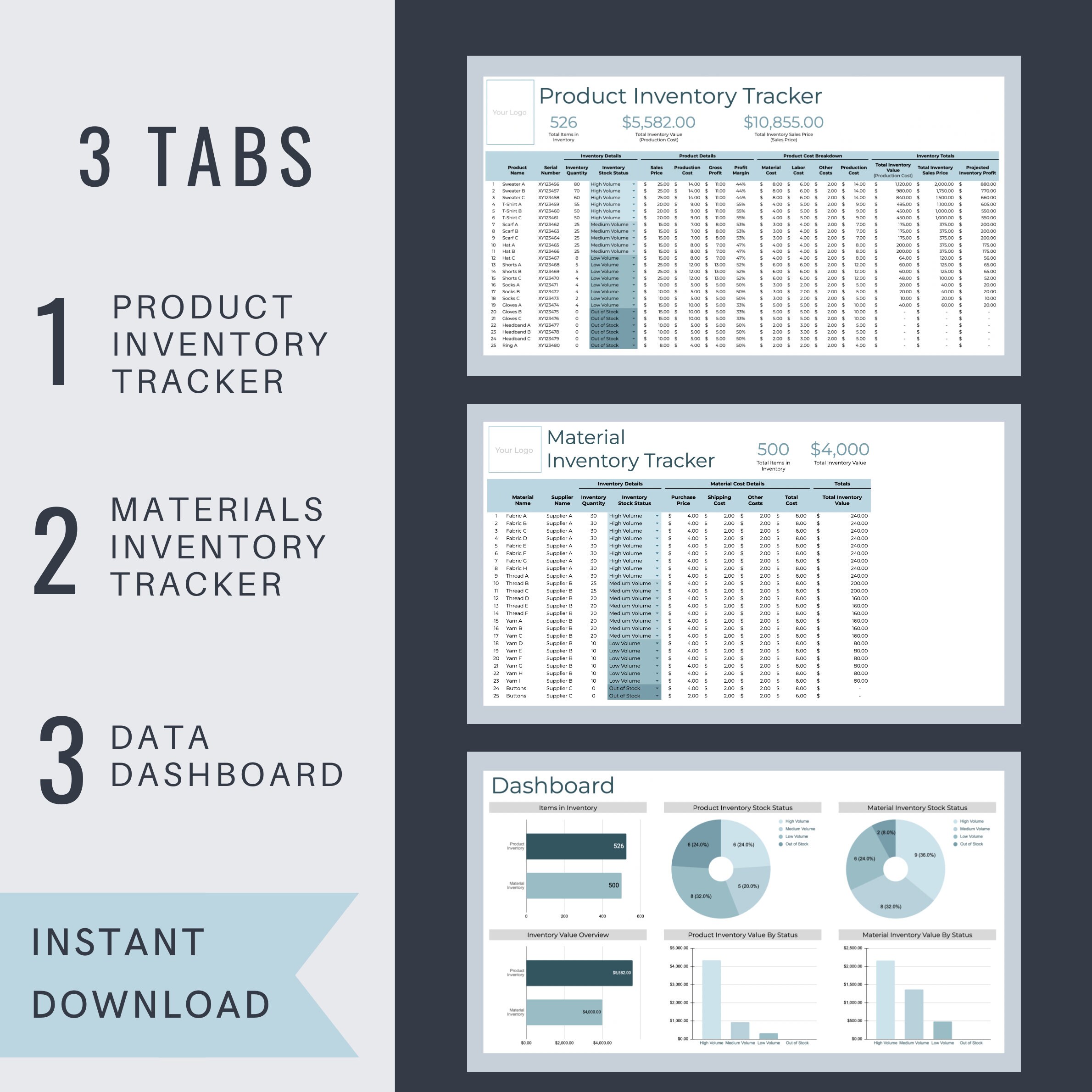 Inventory Tracker | Small Business Bookkeeping | Product Management ...
