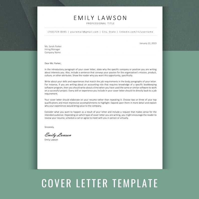 ATS Friendly Resume Template for Microsoft Word | Professional and ...