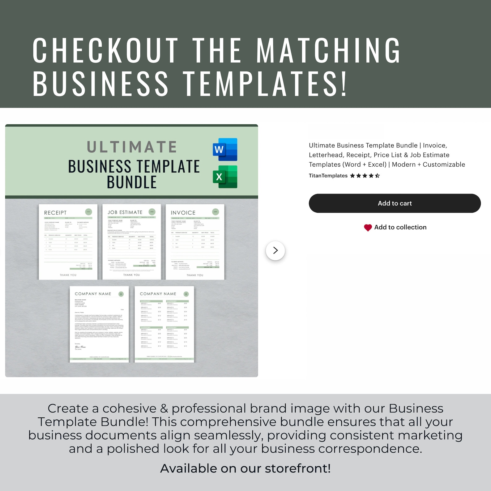 Invoice Template | Modern and Professional Invoice | Microsoft WORD and ...