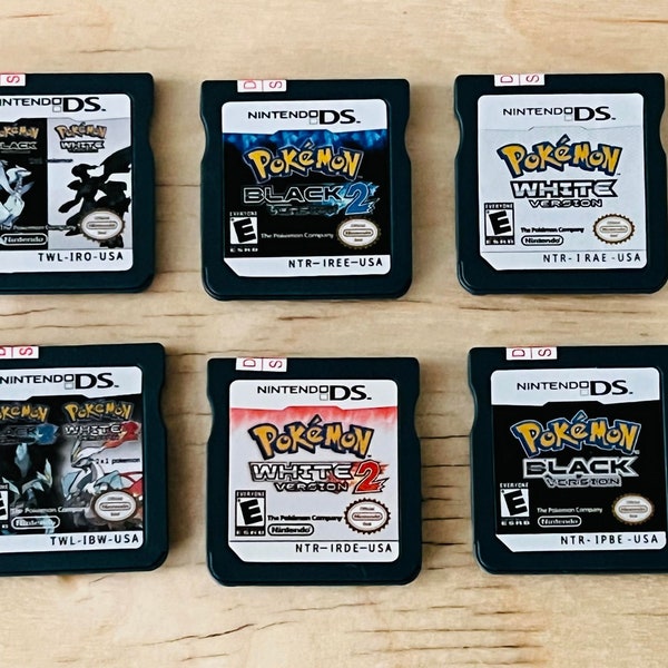 Nintendo, Pokemon Black and White, Pokemon Black & White 2, Nintendo DS, DS Lite, 3 DS, New Condition