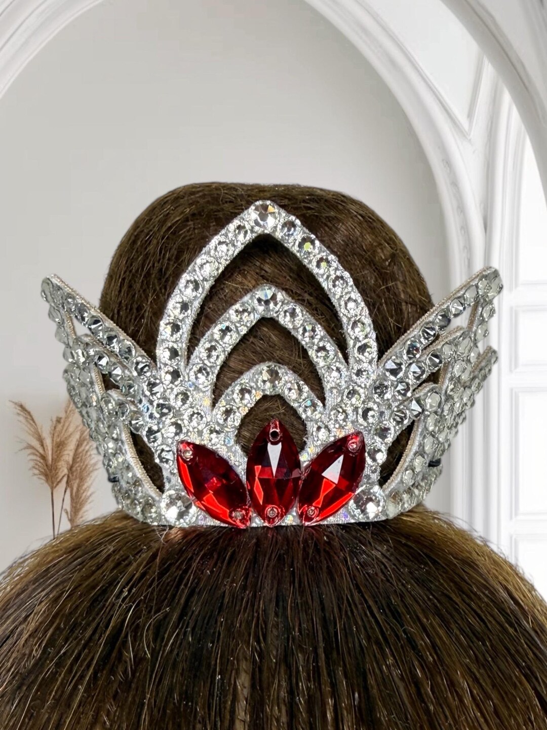 Custom Rhythmic Gymnastics Hair Crown | Figure Skating Competition ...