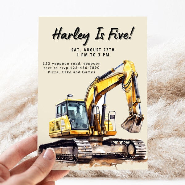 Digger Invite - Etsy