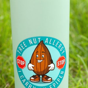 Tree Nut Allergy I Carry an Epipen Severe Tree Nut, Tree Nut Pin food allergy Alert Tag Allergic to Treenut Tree Nut food allergy, food allergies in schools, food allergy bracelet, food allergy safety no tree nuts, tree nut free recipes Anaphylactic