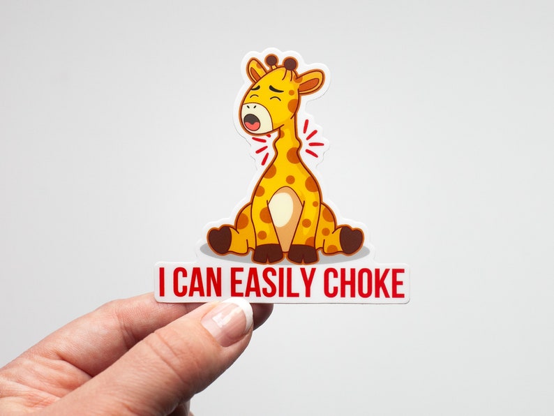 Choking Alert Sticker Waterproof Vinyl Safety Sticker Kid Dysphagia ...