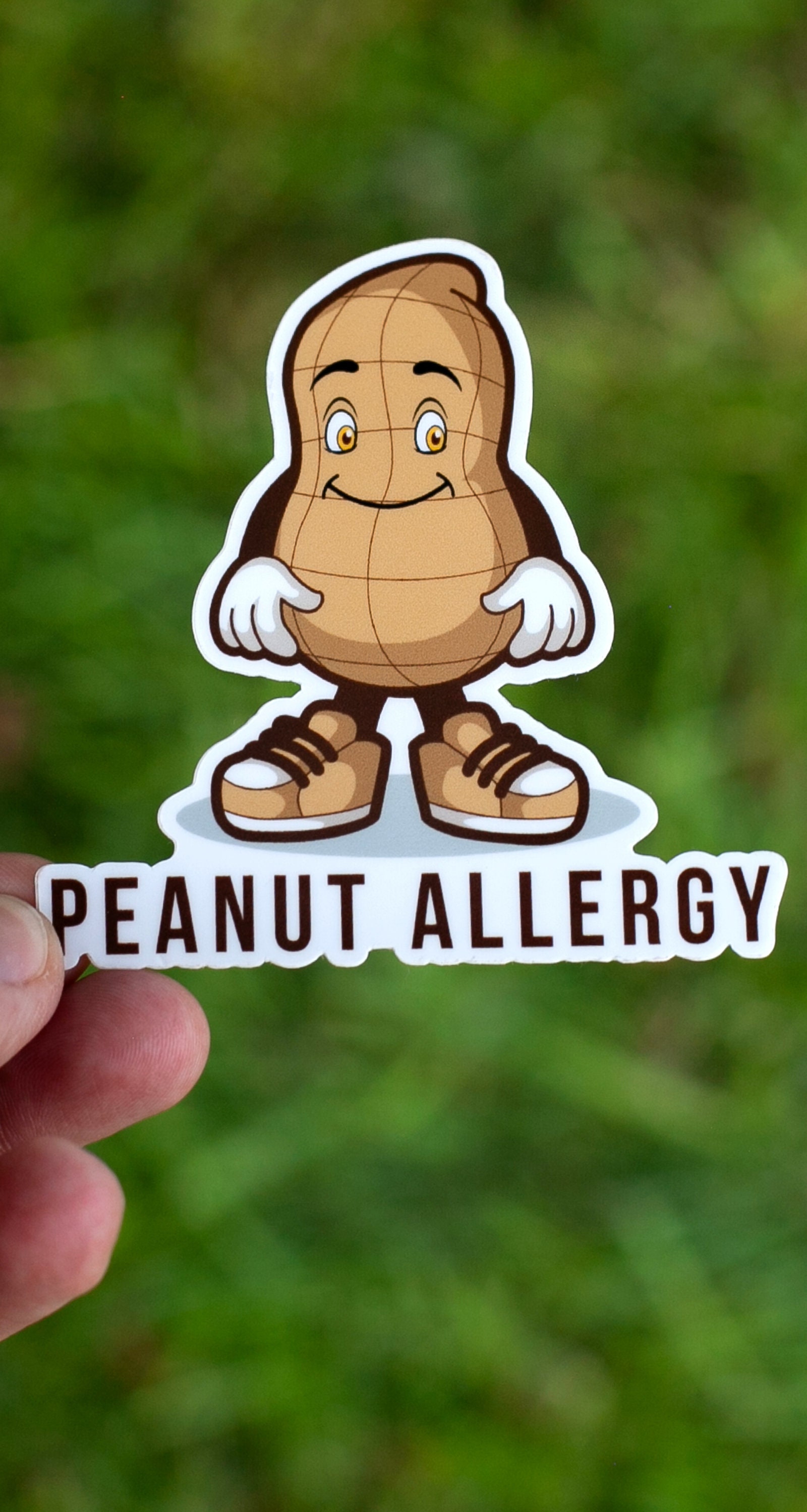 Eanut Sticker Peanut Allergy Sticker Peanut Intolerance Peanut Sensitivity Food ...