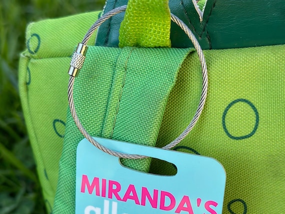 Stainless Steel Wire Lock Luggage Loops Cable Ring Secure Screw Closure Hanging Luggage Tags Key Ring Bag Tag Lock twist closure Luggage tag