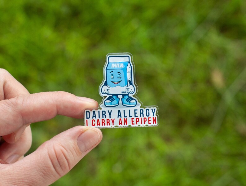 Dairy Allergy Epipen Inside Keychain Food Allergies Bag Etsy