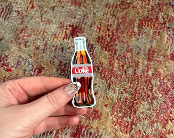 Diet Coke Sticker, Soda Sticker, Girly Sticker, Water Resistant Sticker, Stickers for Waterbottle, Mini Vinyl Sticker, Bookish Sticker
