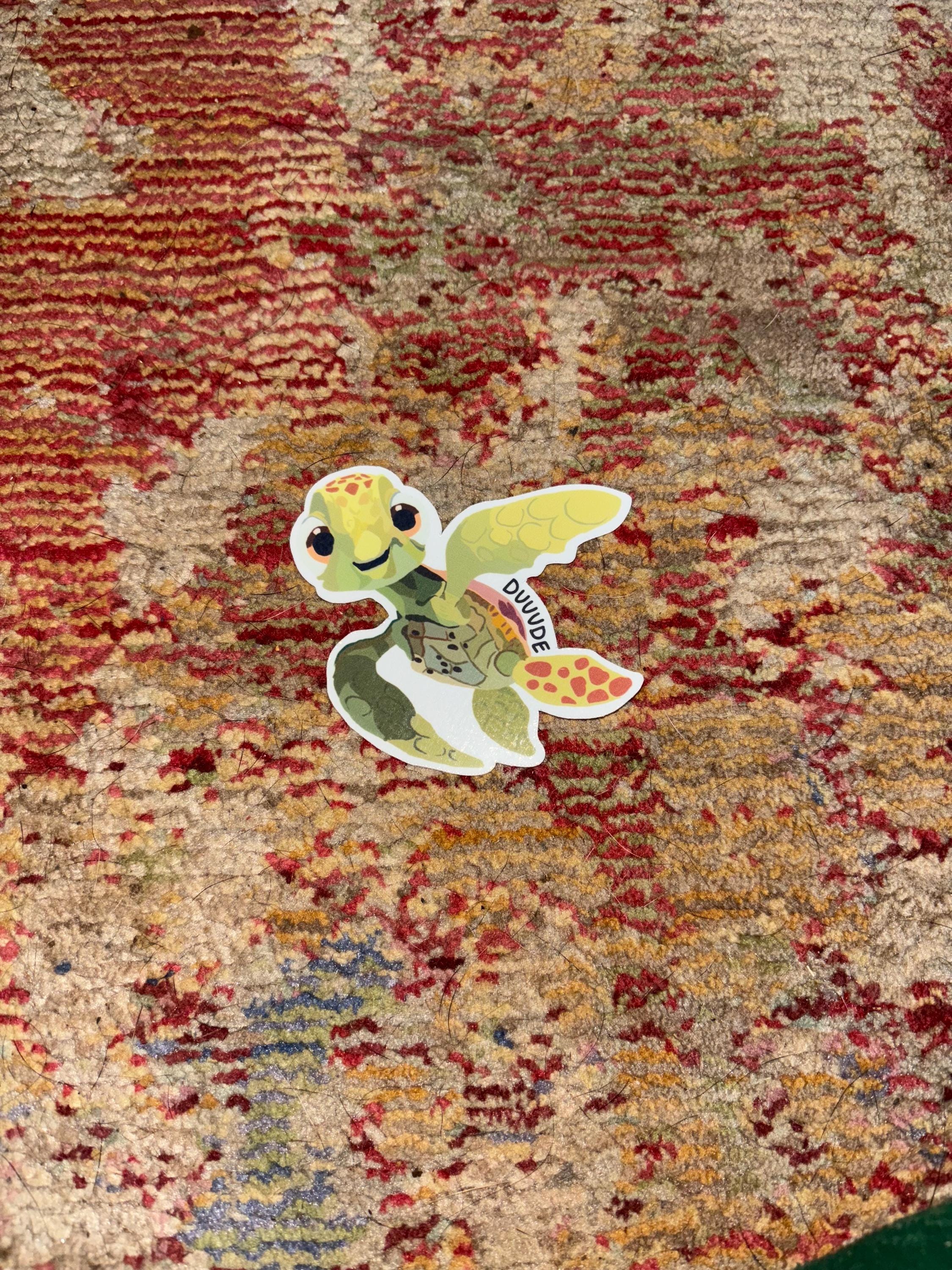Finding Nemo Sticker, Squirt Sticker, Turtle Sticjer, Dude, Summer ...
