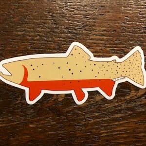 Cutthroat Trout vinyl sticker