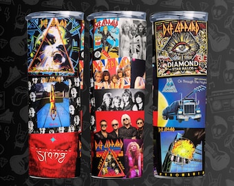 Def Leppard, 80's 90's Rock Band, Hair Metal, Glam Rock, Classic Rock Band, Rock and Roll, 20 oz. Stainless Steel Skinny Tumbler