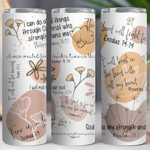 Bible Affirmations tumbler, Christian Affirmations tumbler, Christian Bible Verse, Daily Affirmation Gift, Affirmation Gift For Mother's Day