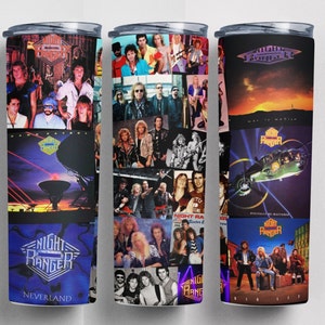 Night Ranger, 80's 90's Rock Band, Hair Metal, Glam Rock, Classic Rock Band, 20 oz. Skinny Tumbler,