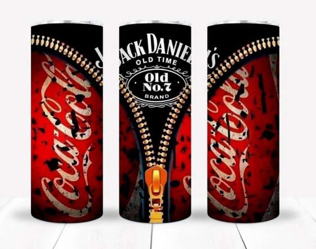 Jack Coke Zipper Adult Drink Alcohol 20 Oz Skinny Etsy