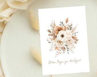 Christian postcard for weddings | Card with Bible verse | Christian postcard | 1 Peter 4:8 | also available as a set