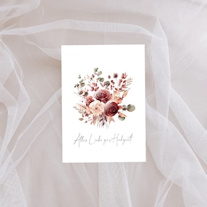 Biglietto pieghevole per il matrimonio | Carta con versetto biblico | Biglietto pieghevole cristiano | Ecclesiaste 4:12