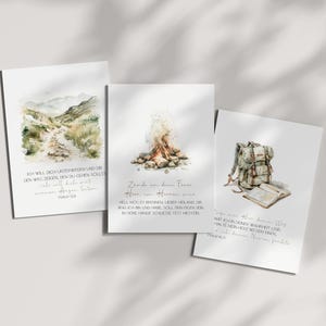 Ensemble de cartes chrétiennes pour le baptême | Ensemble de cartes postales pour baptême | Carte de baptême pour garçons | Cartes postales chrétiennes | peut également être sélectionné individuellement