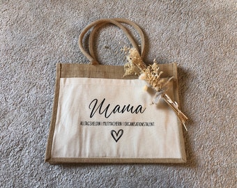 Jutetasche Mama | Markttasche | Muttertag | Shopper | Geschenk für Mama | Muttertagsgeschenk | Bag | Mom Life