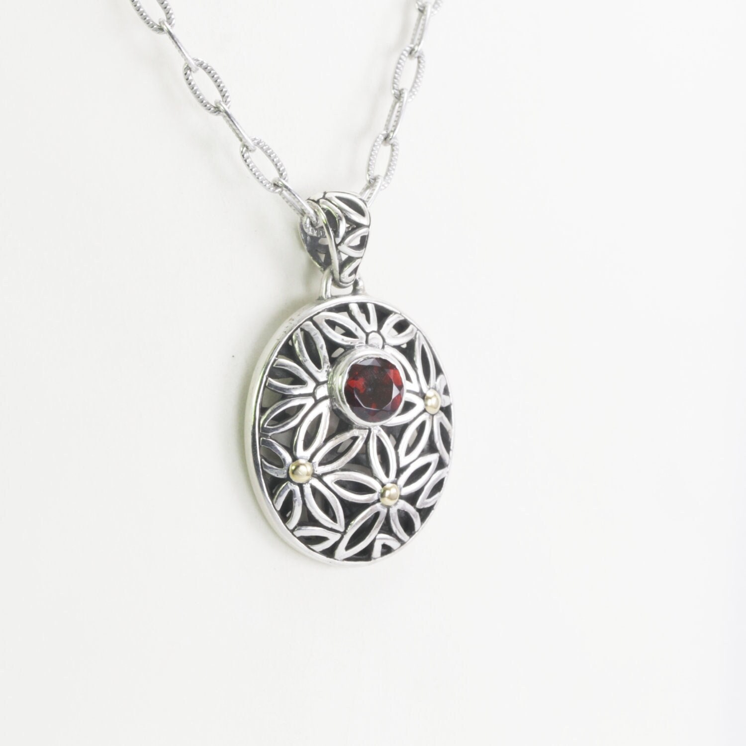 Medaglione Cuore Argento Sterling Con Foto - Ciondolo Vintage Con Fiore E CZ, Regalo Personalizzato Donna - Foto 9