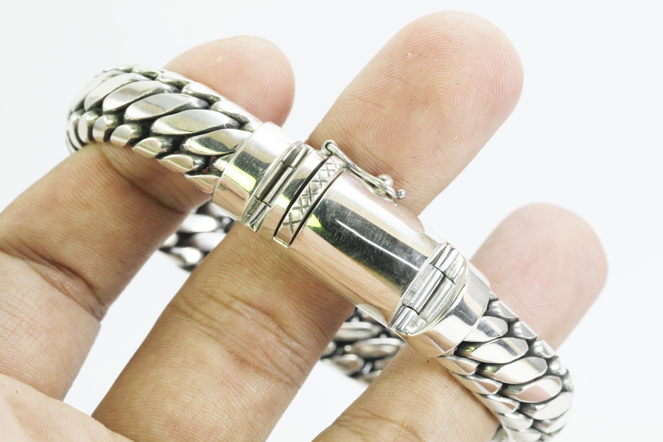 High Quality 925 Sterling Silver Tick Bracelet Bali Handmade