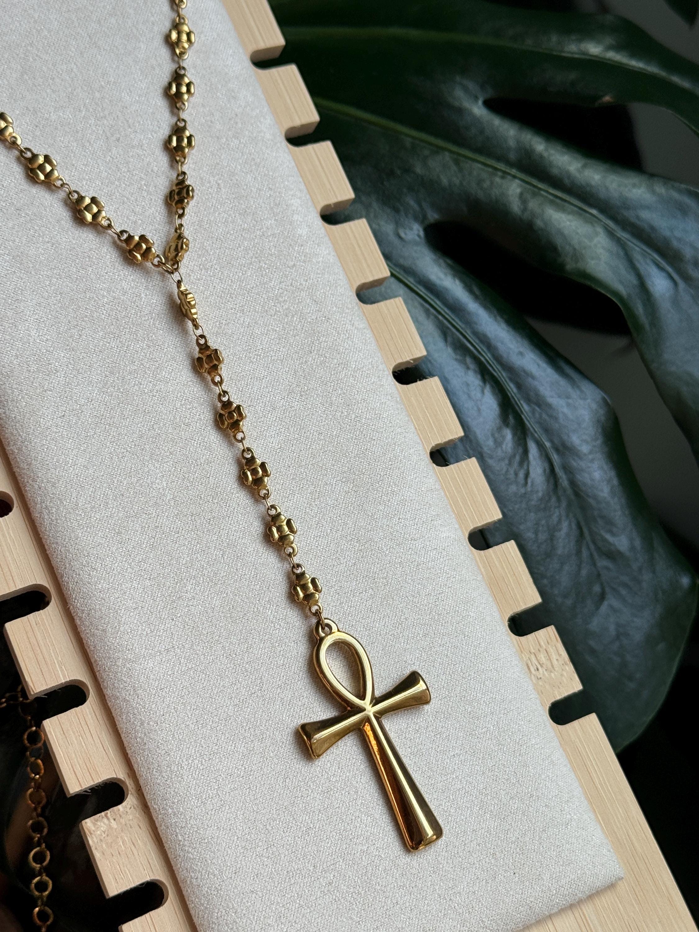 アクセサリー Ankh Rosary Ankh Rosary Necklace 23