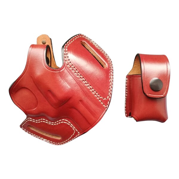 Étui De Ceinture Cuir Pour Colt Python / King Cobra - .357 Magnum - Droitier (neuf)