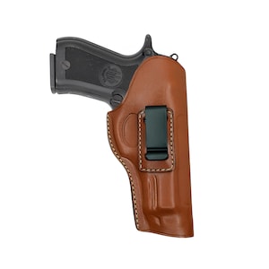 Handmade Leather Concealed Carry Holster: Beretta Cheetah Model 87, 85, 84, 82, 81, Inside Waistband (IWB)