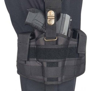 Holster de jambe et pochette pour chargeurs pour série Cz 75, Cz Shadow 2, Cz P10S-P10C-P10F, étui de jambe tactique camouflage, étui de style militaire