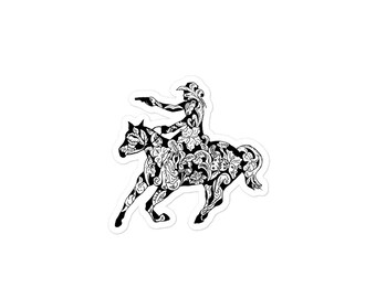 Mounted Shooting, western floral