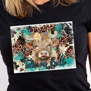 Southern shirts, Western gifts, cow shirt, heifer, leopard print, western shirt, gifts for her, mothers gift, cow head shirt, no bull,